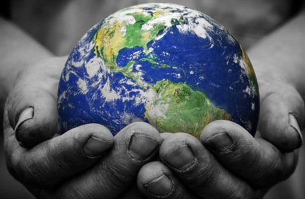 Hands Holding Globe