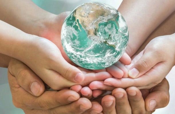 Hands Holding Globe