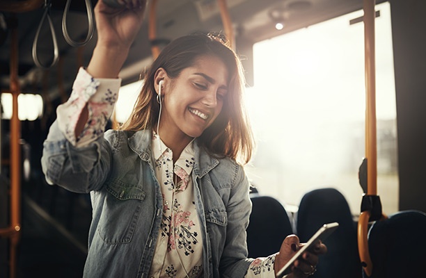 Girl Checks Phone While Riding the Bus | Pure Flix