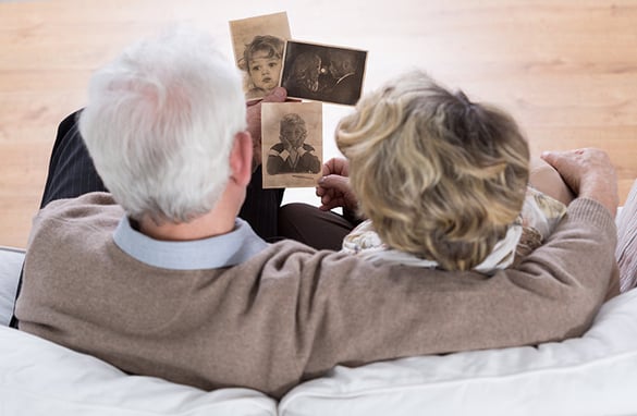 Couple Looking at Old Photos | Pure Flix