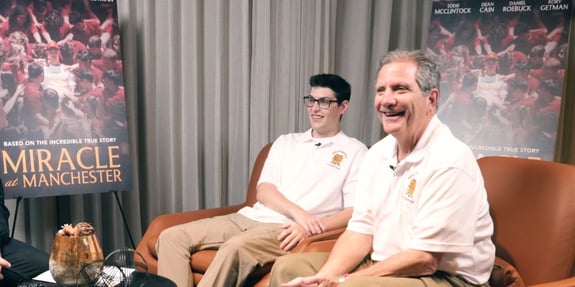 brycen and richard newman from miracle at manchester exclusive interview 