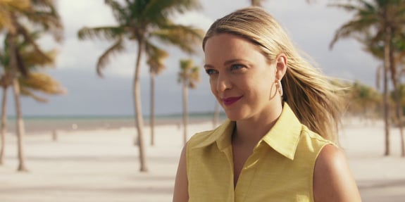 claire harris close up beach stepping into love