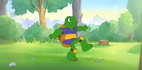 franklin playing sports kids cartoon
