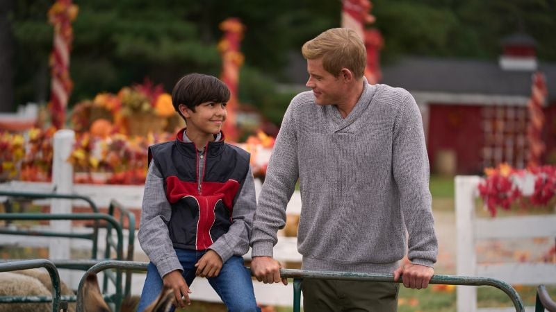 teacher and student at farm a harvest homecoming