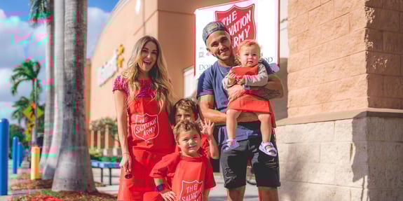 carlos penavega family volunteering salvation army