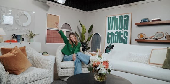 sadie robertson on podcast set