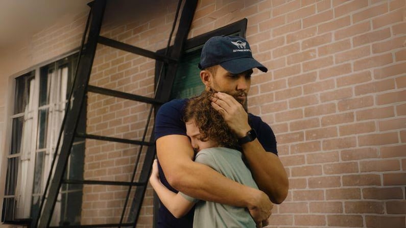 mason hugging reuben mr manhattan