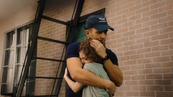 mason hugging reuben mr manhattan