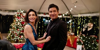 courtney and mario lopez dance in once upon a christmas wish