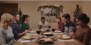 Christmas dinner prayer from tails of christmas movie
