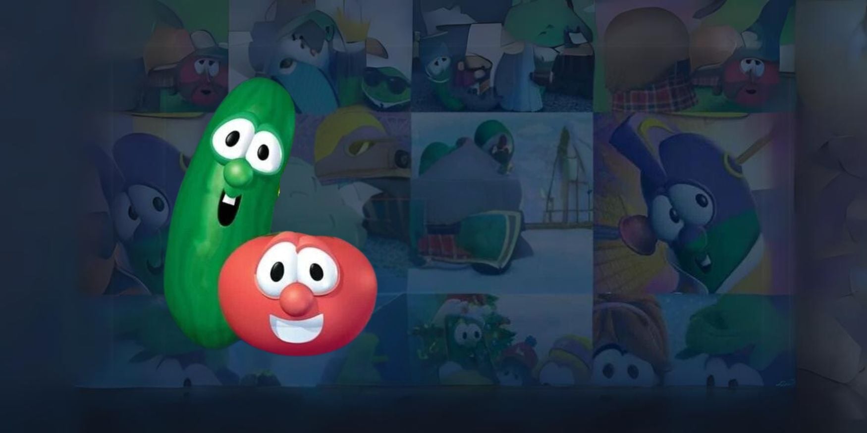 veggietales larry the cucumber and bob the tomato